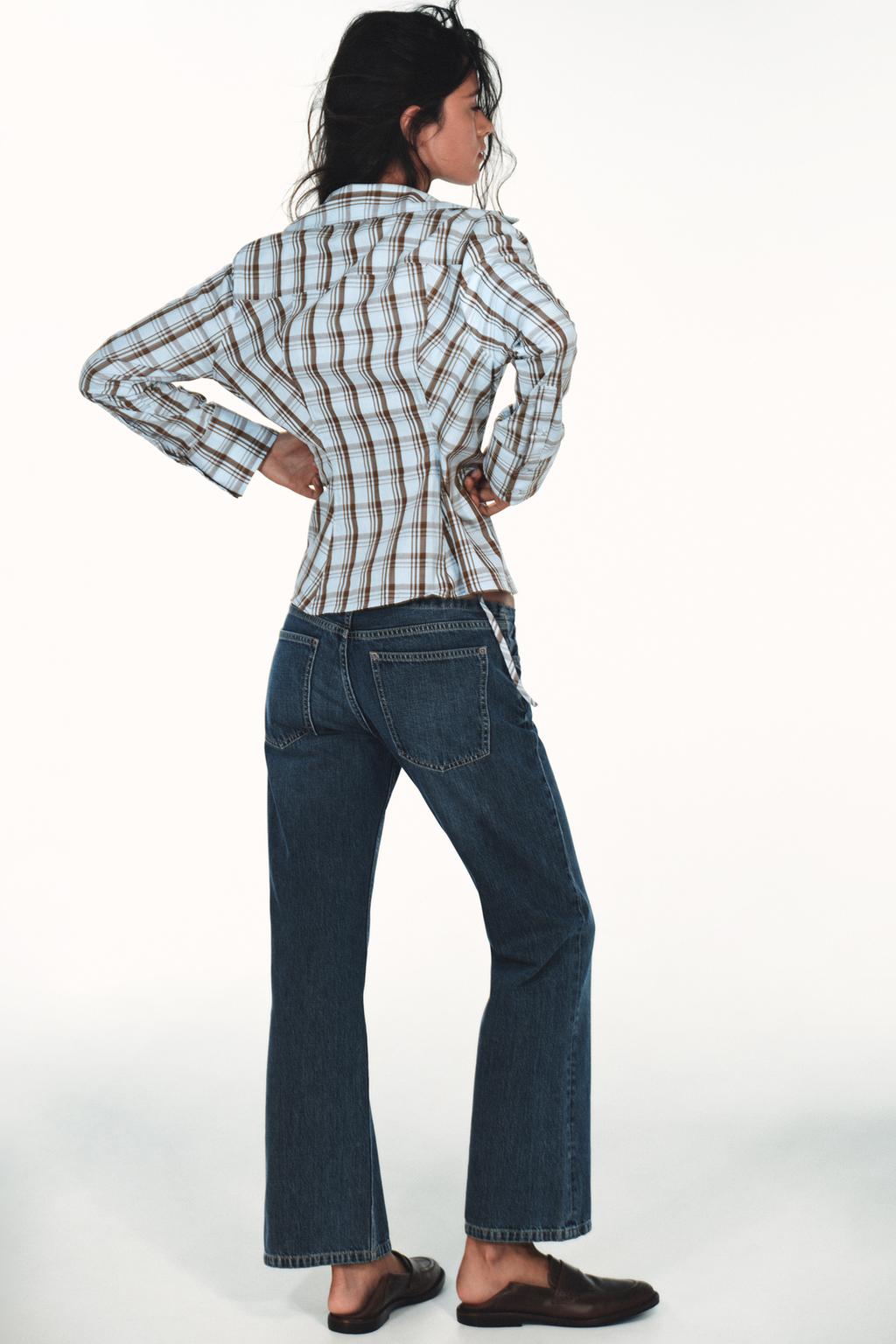 РУБАШКА ИЗ ПОПЛИНА В КЛЕТКУ С ЗАПАХОМ