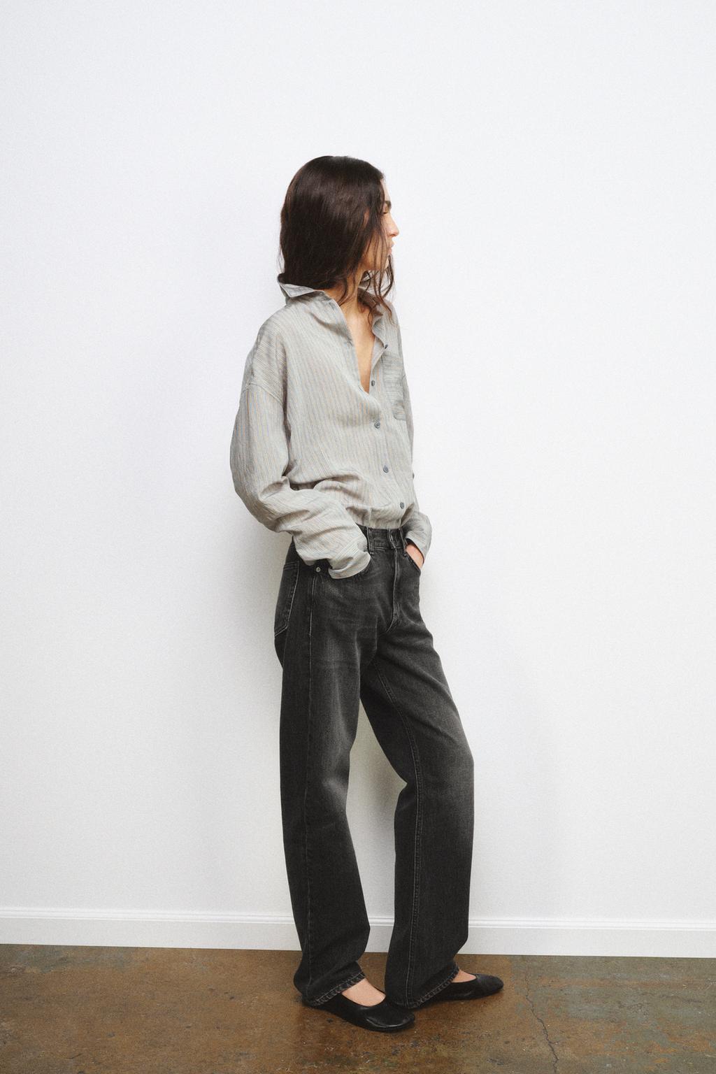 РУБАШКА СВОБОДНОГО КРОЯ В ПОЛОСКУ — ZW COLLECTION