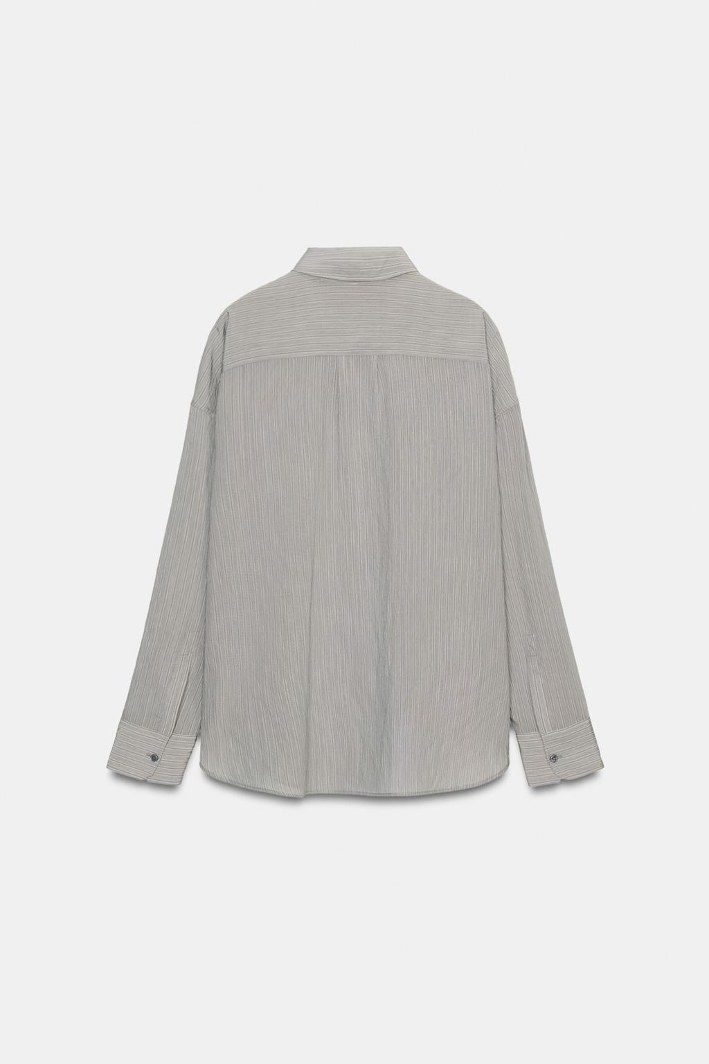 РУБАШКА СВОБОДНОГО КРОЯ В ПОЛОСКУ — ZW COLLECTION