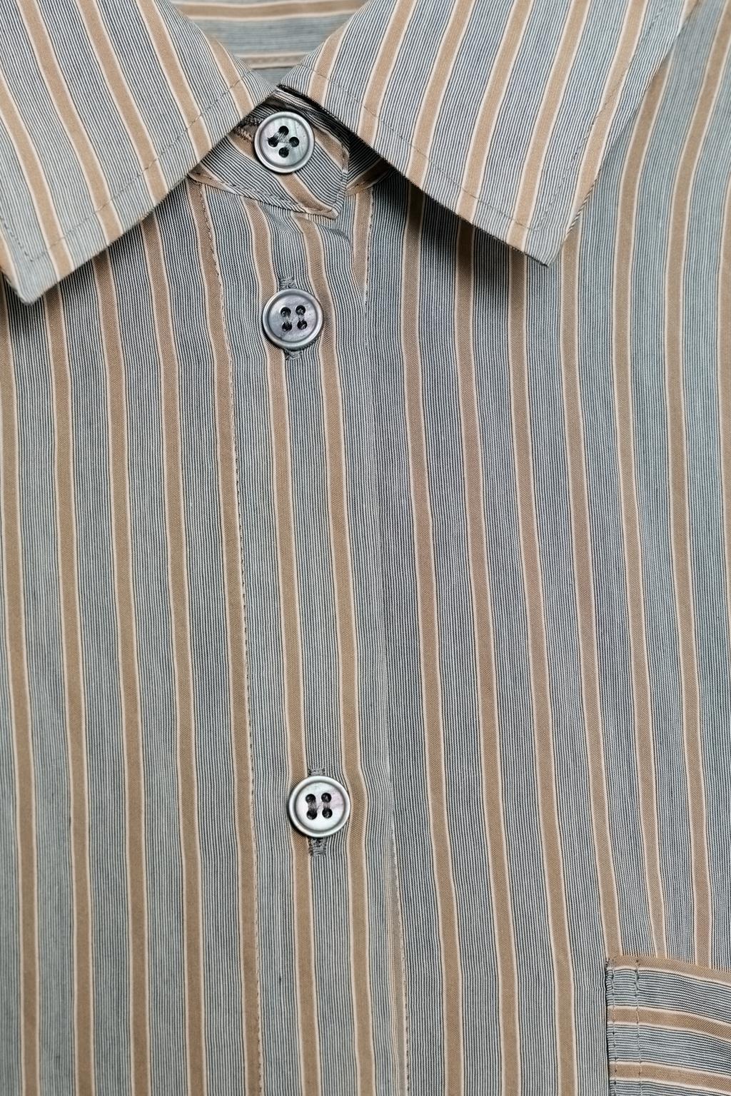 РУБАШКА СВОБОДНОГО КРОЯ В ПОЛОСКУ — ZW COLLECTION