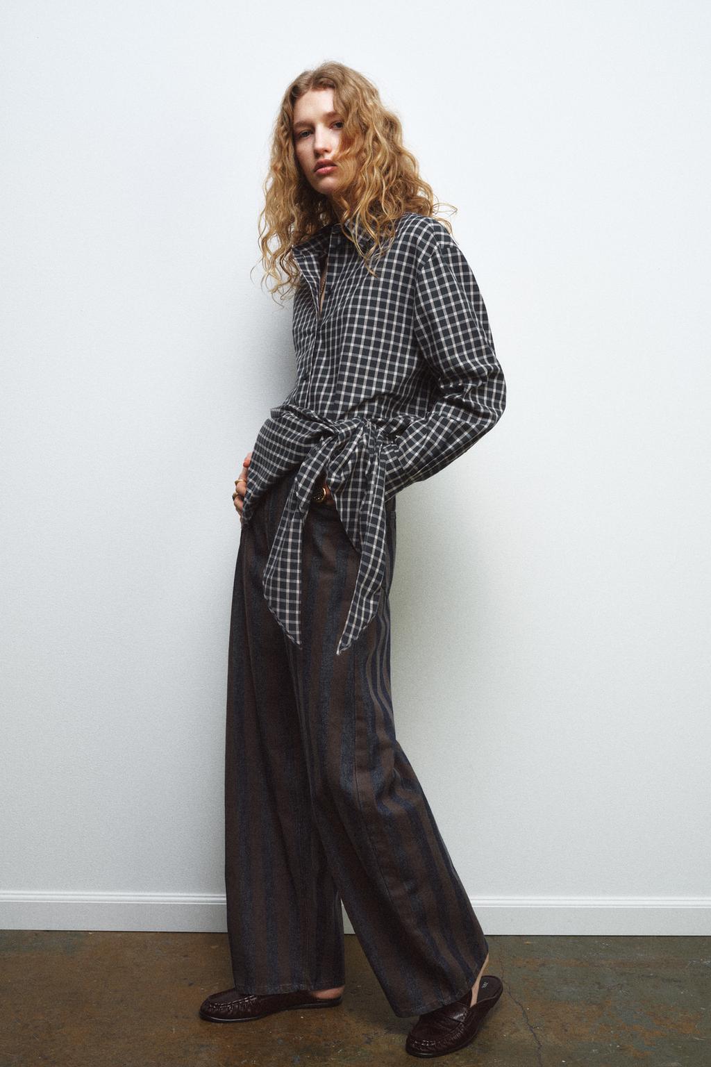 РУБАШКА В КЛЕТКУ С ПЛАТКОМ — ZW COLLECTION