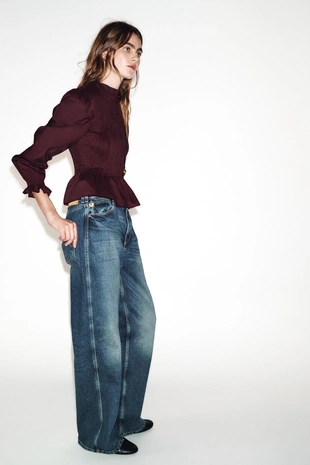 Рубашка с жатым эффектом- Заказать в России