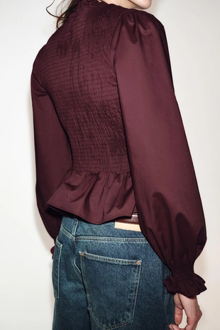 Рубашка с жатым эффектом- Заказать в России