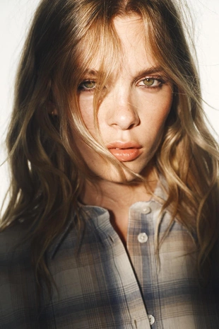 Рубашка оверсайз в клетку с карманом- Заказать в России