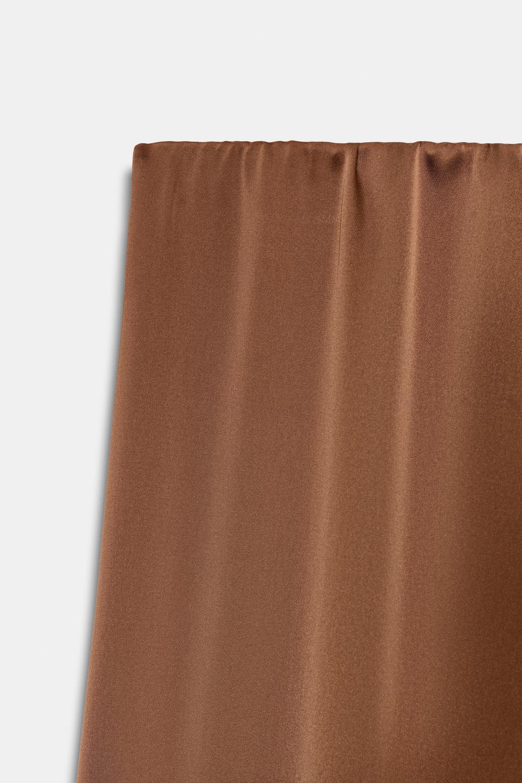 АТЛАСНАЯ ЮБКА МИДИ