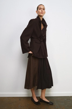 Юбка с ремнем и контрастными деталями — ZW COLLECTION- Заказать в России