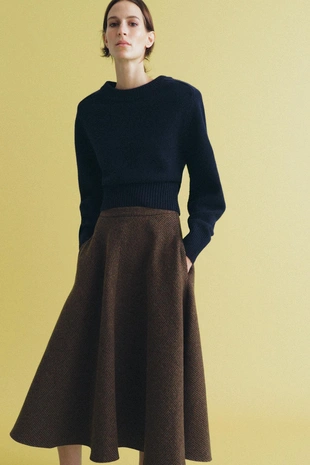 Юбка из смесовой шерсти «гусиная лапка» — ZW COLLECTION- Заказать в России