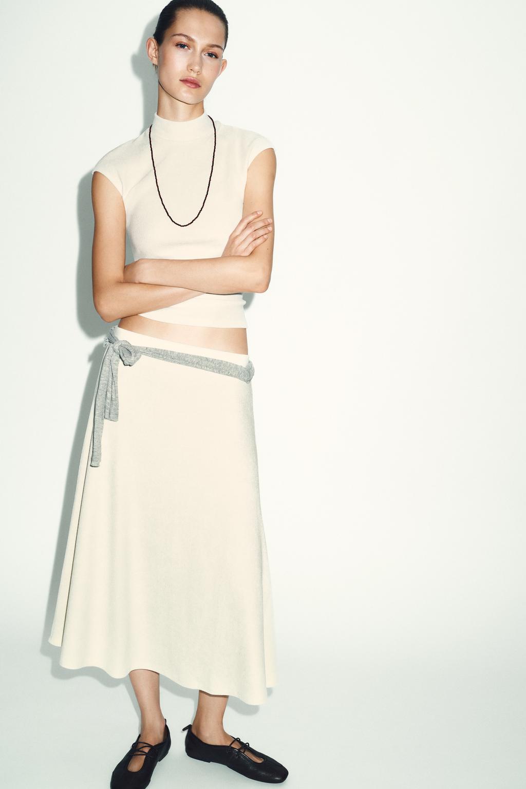 ЮБКА ИЗ МЯГКОЙ ТКАНИ