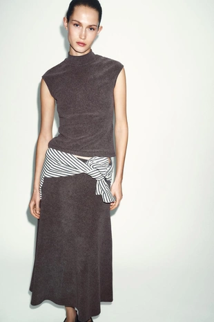 Юбка из мягкой ткани- Заказать в России