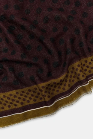 Шарф из ткани в горошек- Заказать в России