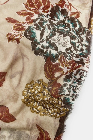 Шарф с цветочным принтом- Заказать в России