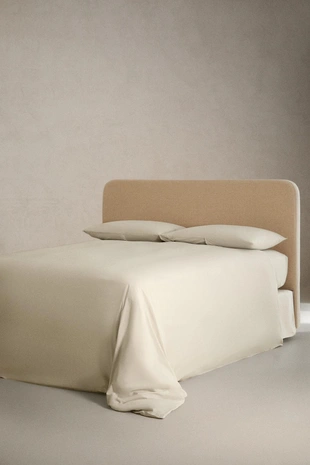 Покрывало из высококачественного хлопка перкаль ZARA X SOCIETY LIMONTA