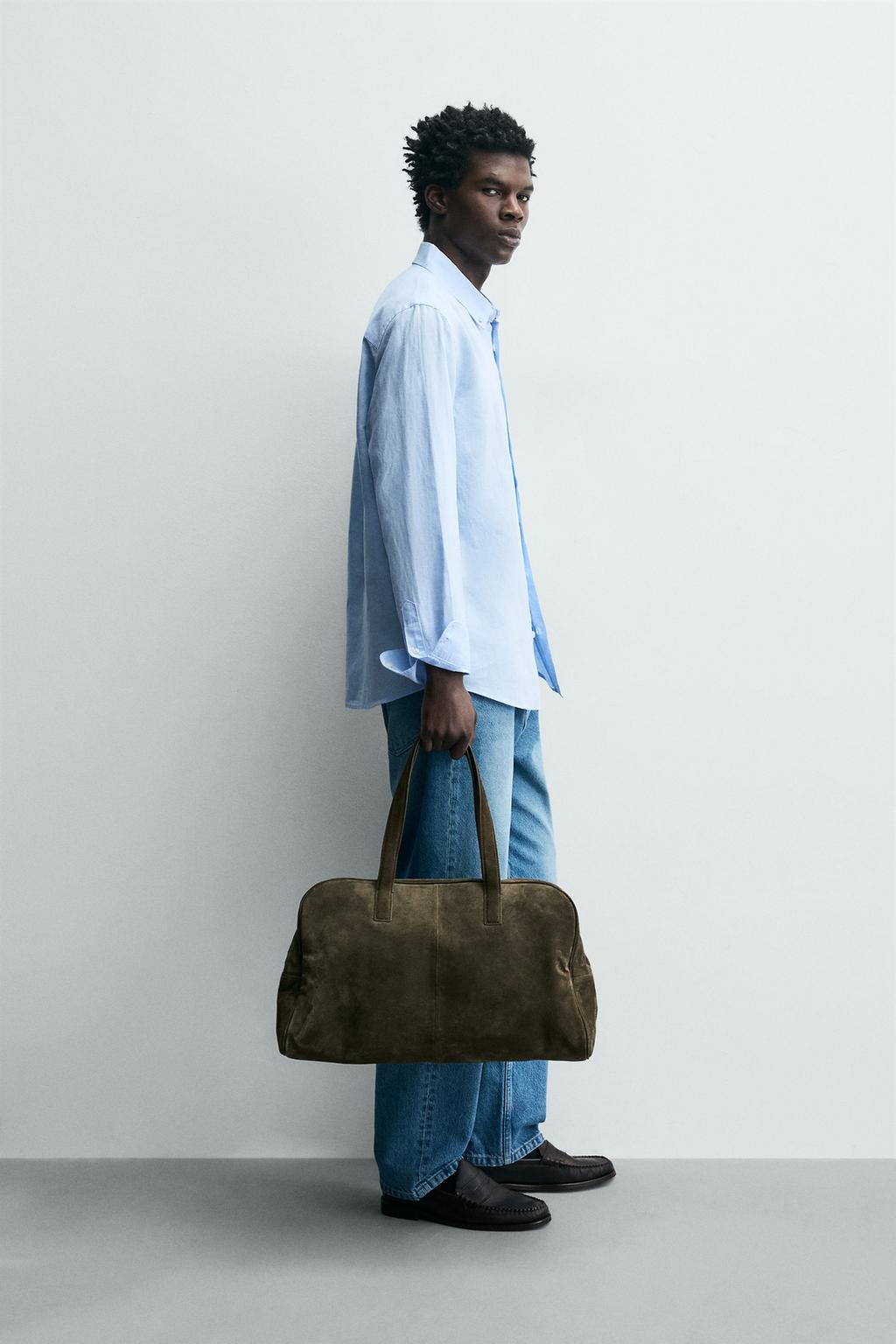 Рубашка из льна и хлопка с регулярной посадкой