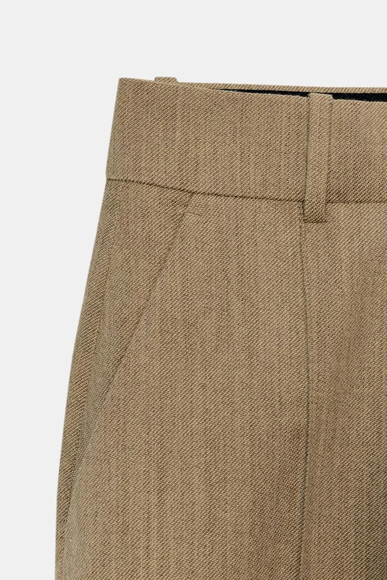 БРЮКИ ИЗ ШЕРСТИ СО СТРЕЛКАМИ — коллекция Zara «ZW»