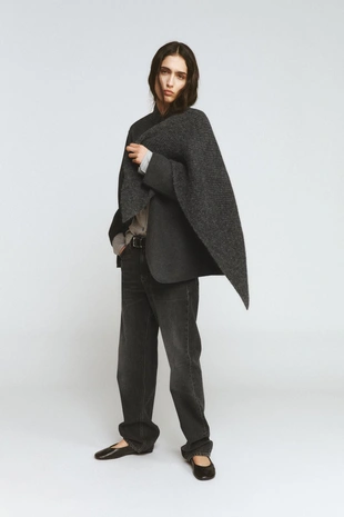 Блейзер из смесовой шерсти с платком — ZW COLLECTION- Заказать в России