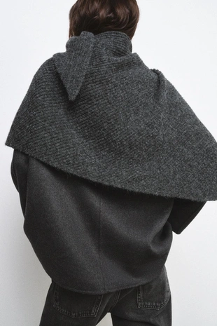 Блейзер из смесовой шерсти с платком — ZW COLLECTION- Заказать в России