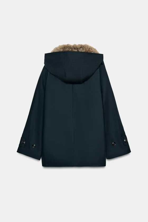 ТРЕНЧ С МЕХОВЫМ ВОРОТНИКОМ — коллекция Zara «ZW»