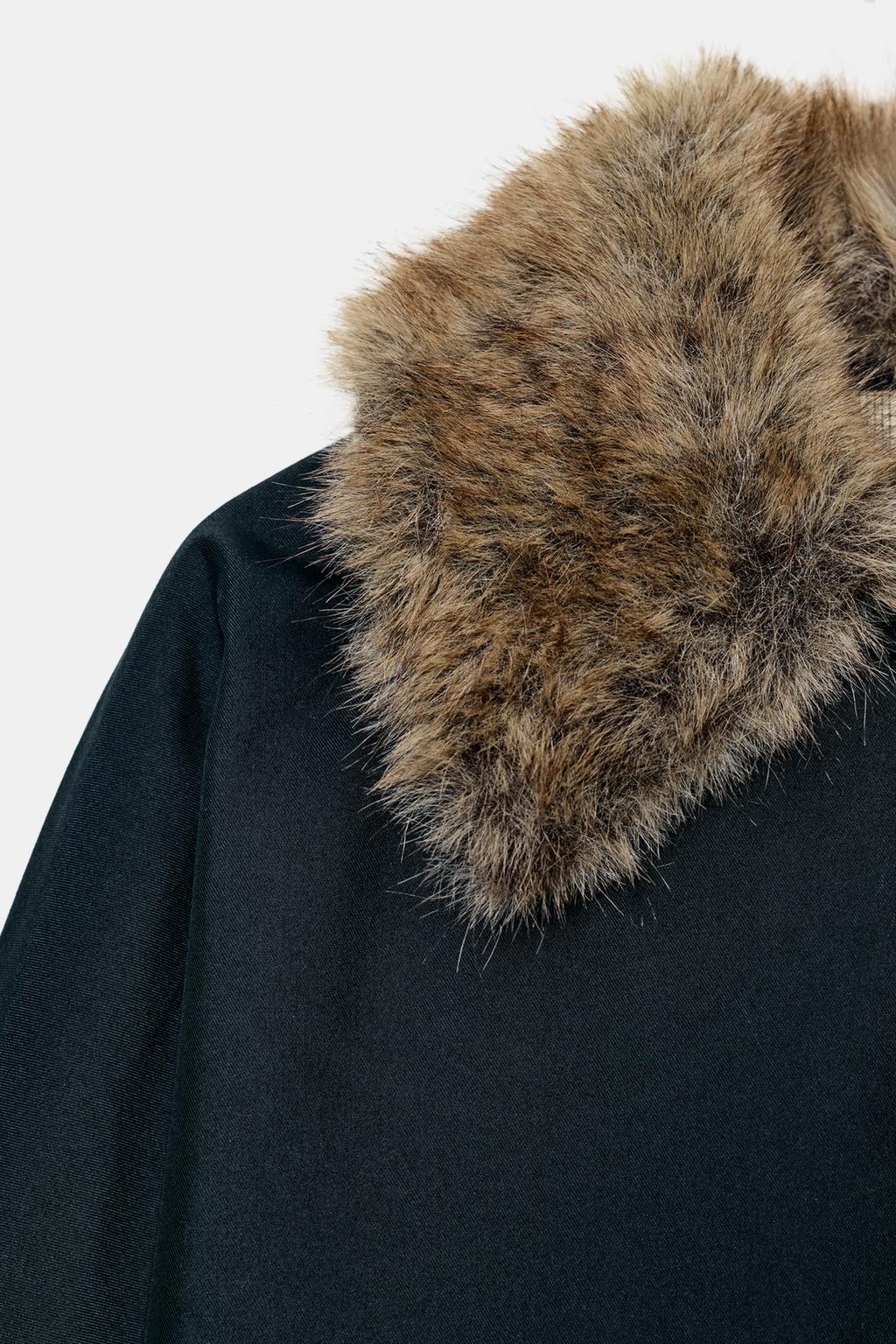 ТРЕНЧ С МЕХОВЫМ ВОРОТНИКОМ — ZW COLLECTION