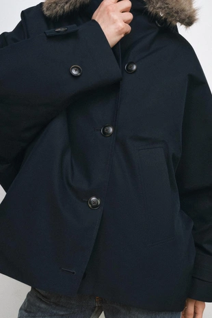 Тренч с меховым воротником — ZW COLLECTION- Заказать в России