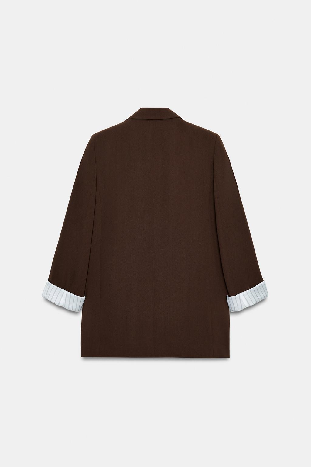 БЛЕЙЗЕР С ПРИНТОМ НА МАНЖЕТАХ