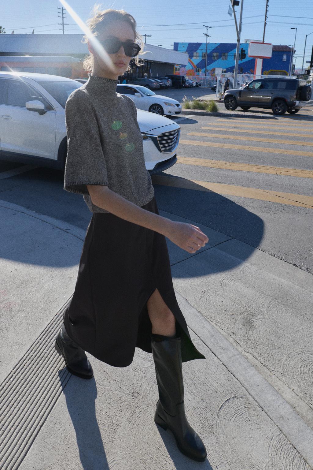 КОМБИНИРОВАННОЕ ПЛАТЬЕ МИДИ