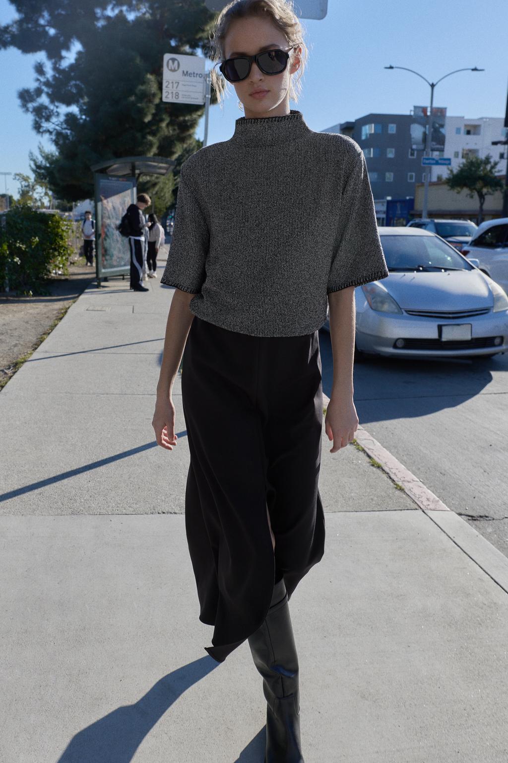 КОМБИНИРОВАННОЕ ПЛАТЬЕ МИДИ