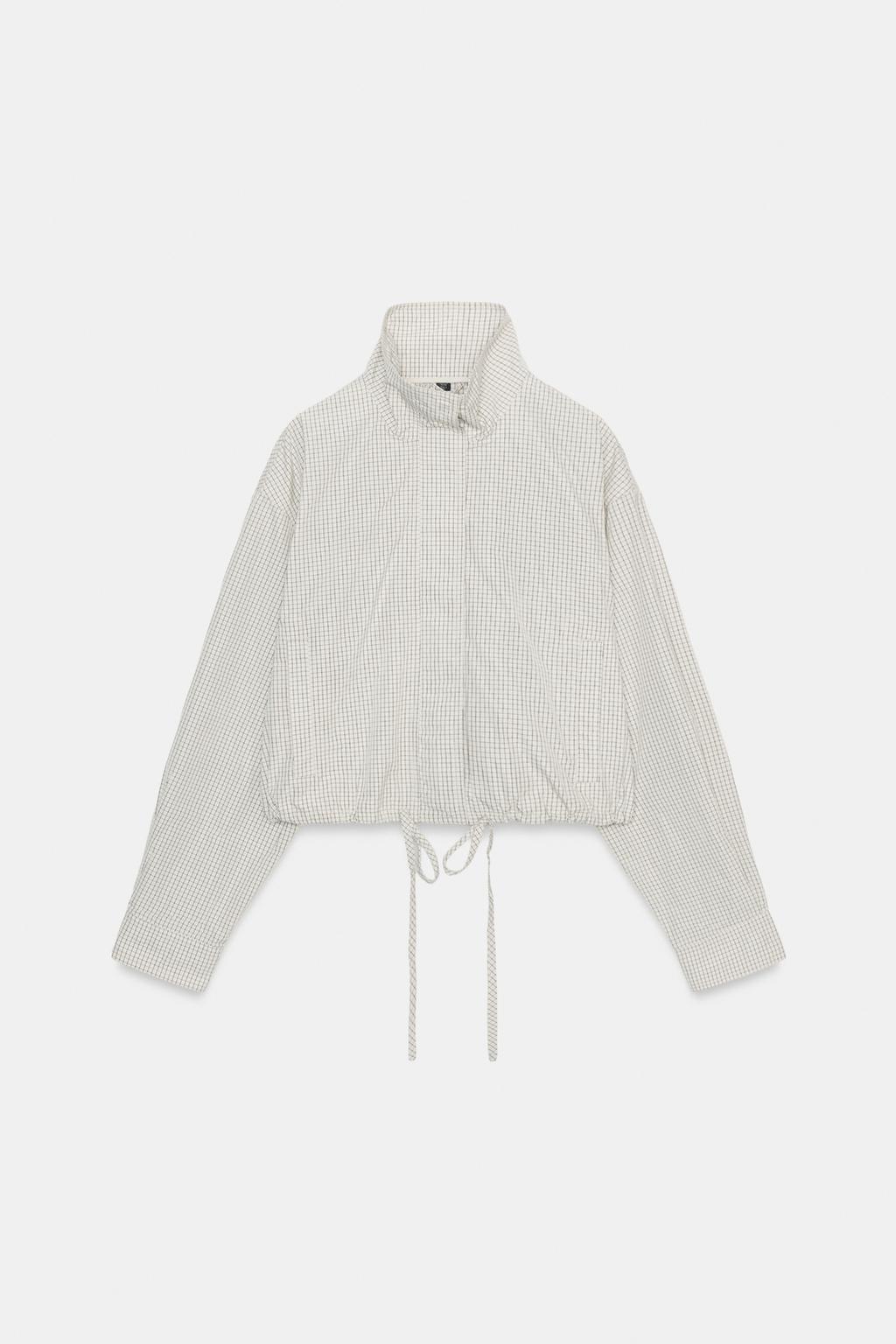 КУРТКА ИЗ НЕЙЛОНА В КЛЕТКУ