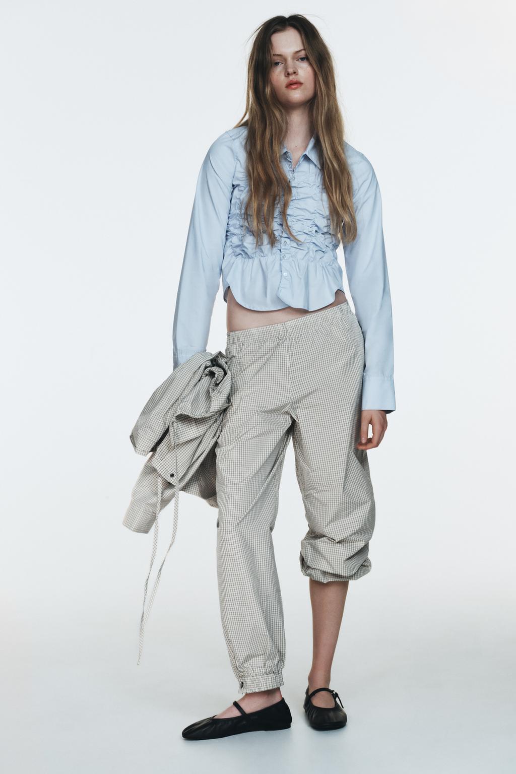 НЕЙЛОНОВЫЕ БРЮКИ-БОМБАШКИ В КЛЕТКУ