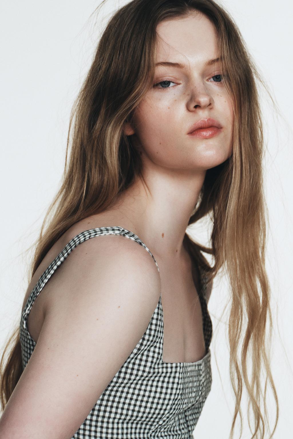 ПЛАТЬЕ МИДИ В КЛЕТКУ ВИШИ