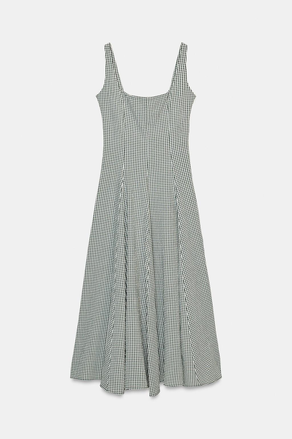 ПЛАТЬЕ МИДИ В КЛЕТКУ ВИШИ