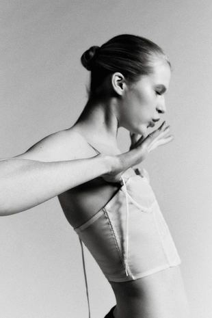 Корсет на косточках со шнуровкой- Заказать в России