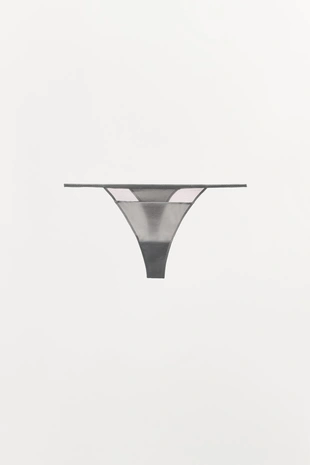 Трусы танга из комбинированного тюля- Заказать в России