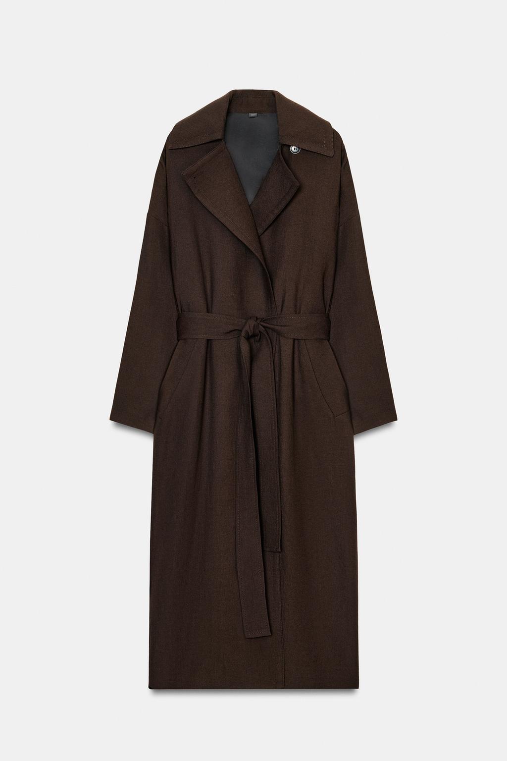 СВОБОДНЫЙ ТРЕНЧ ИЗ ШЕРСТИ ZW LIMITED EDITION