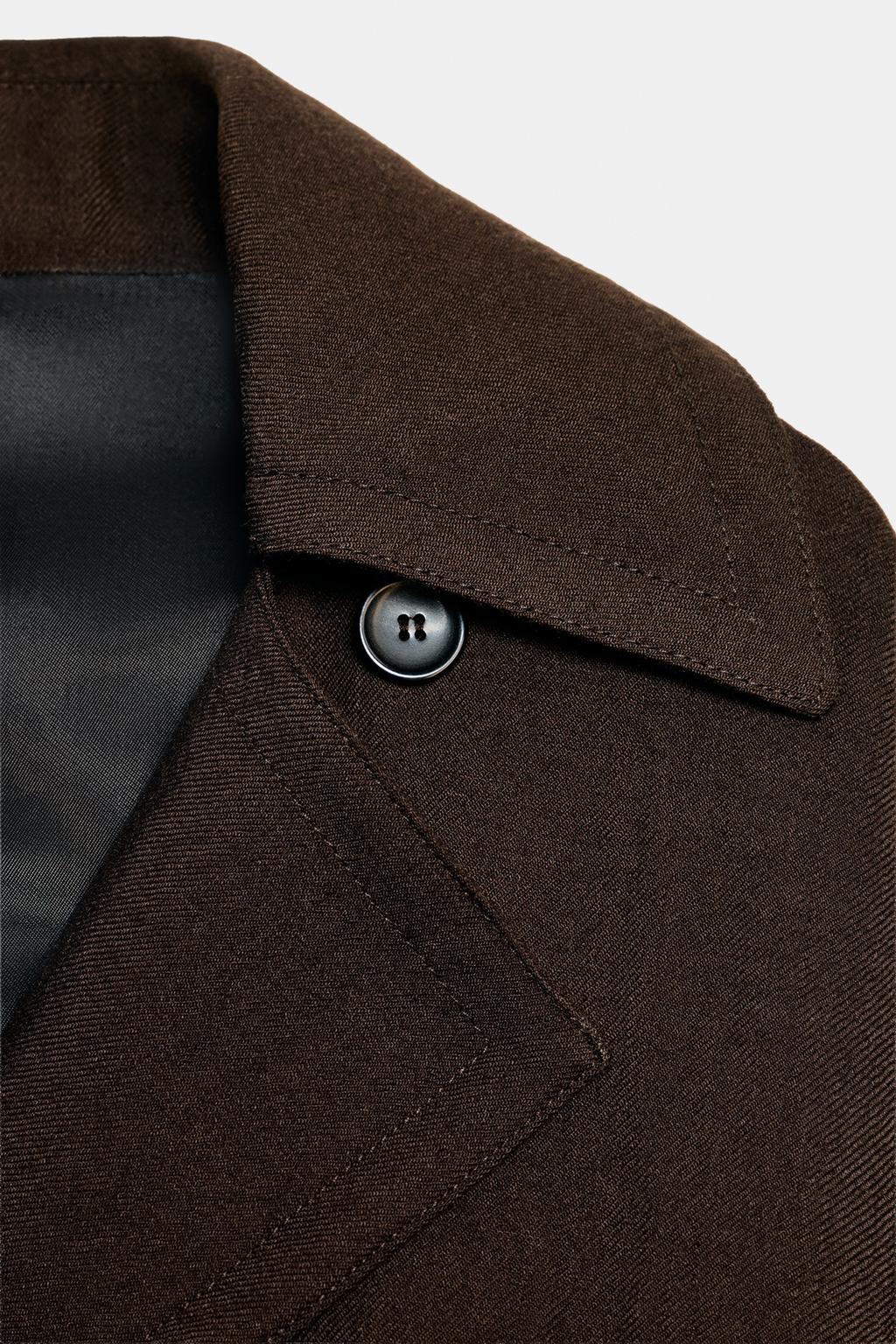 СВОБОДНЫЙ ТРЕНЧ ИЗ ШЕРСТИ ZW LIMITED EDITION