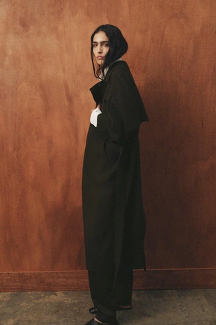 Свободный тренч из шерсти ZW LIMITED EDITION- Заказать в России