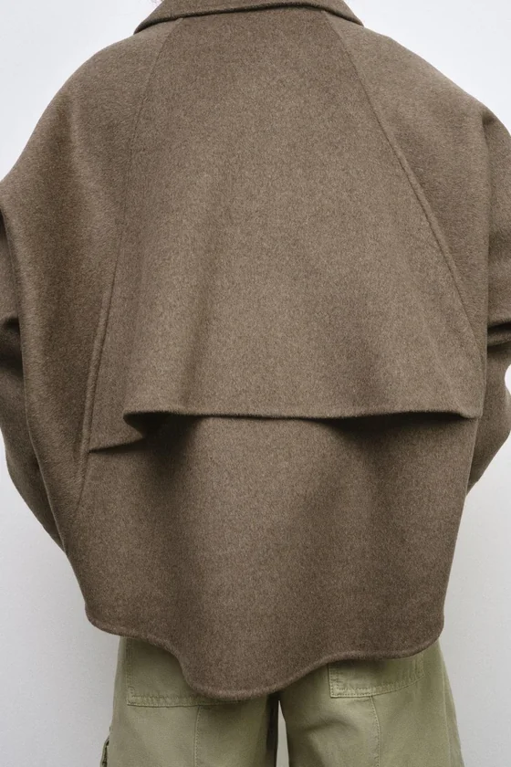 КУРТКА С ШЕРСТЬЮ И МОЛНИЕЙ — коллекция Zara «ZW»