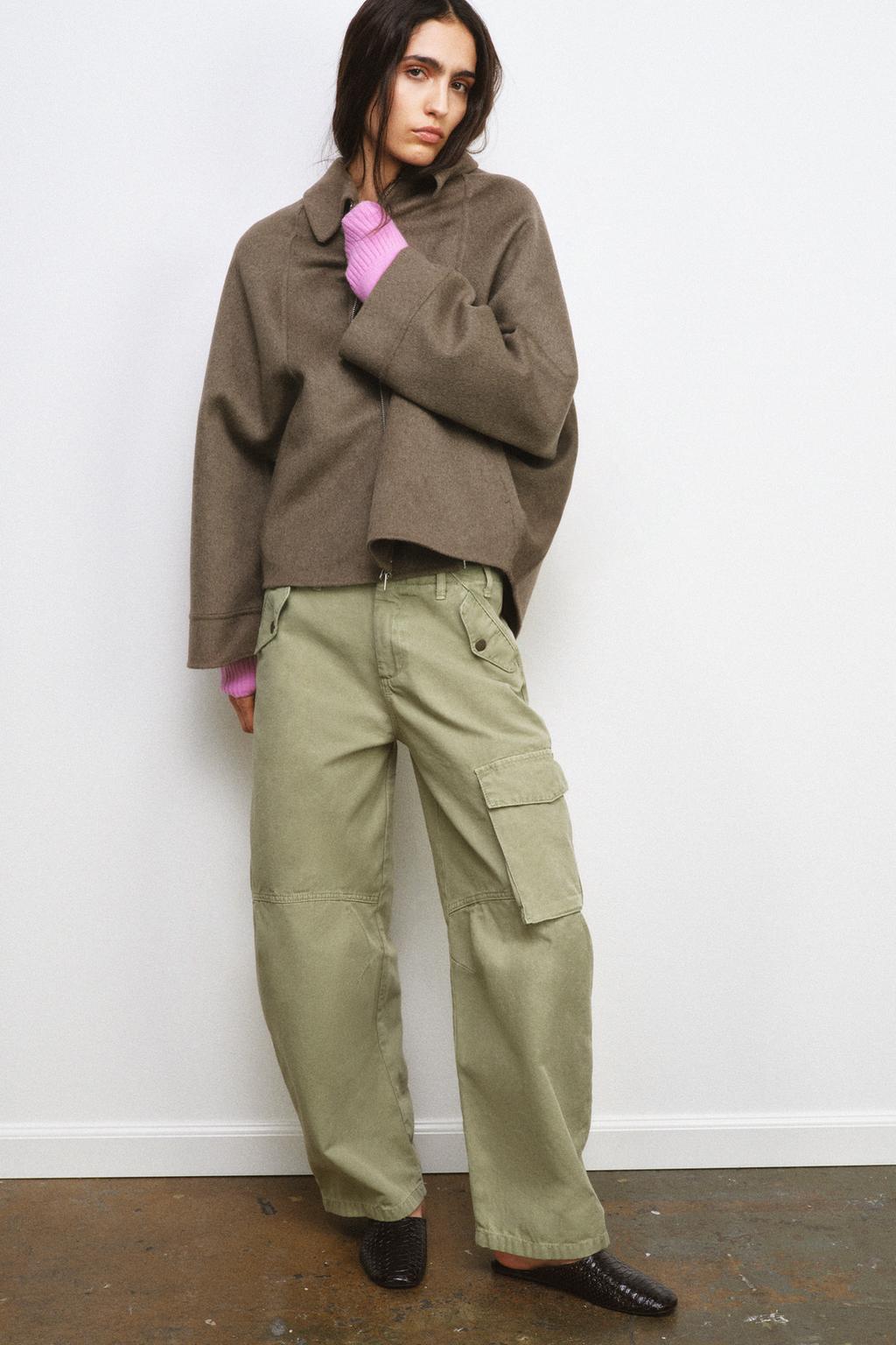 КУРТКА С ШЕРСТЬЮ И МОЛНИЕЙ — ZW COLLECTION