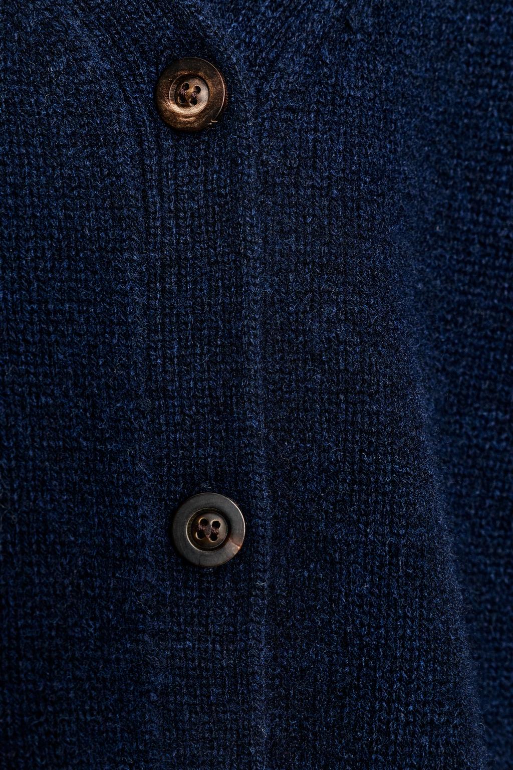 КАРДИГАН ИЗ 100% ШЕРСТИ С ОБЪЕМНЫМИ РУКАВАМИ