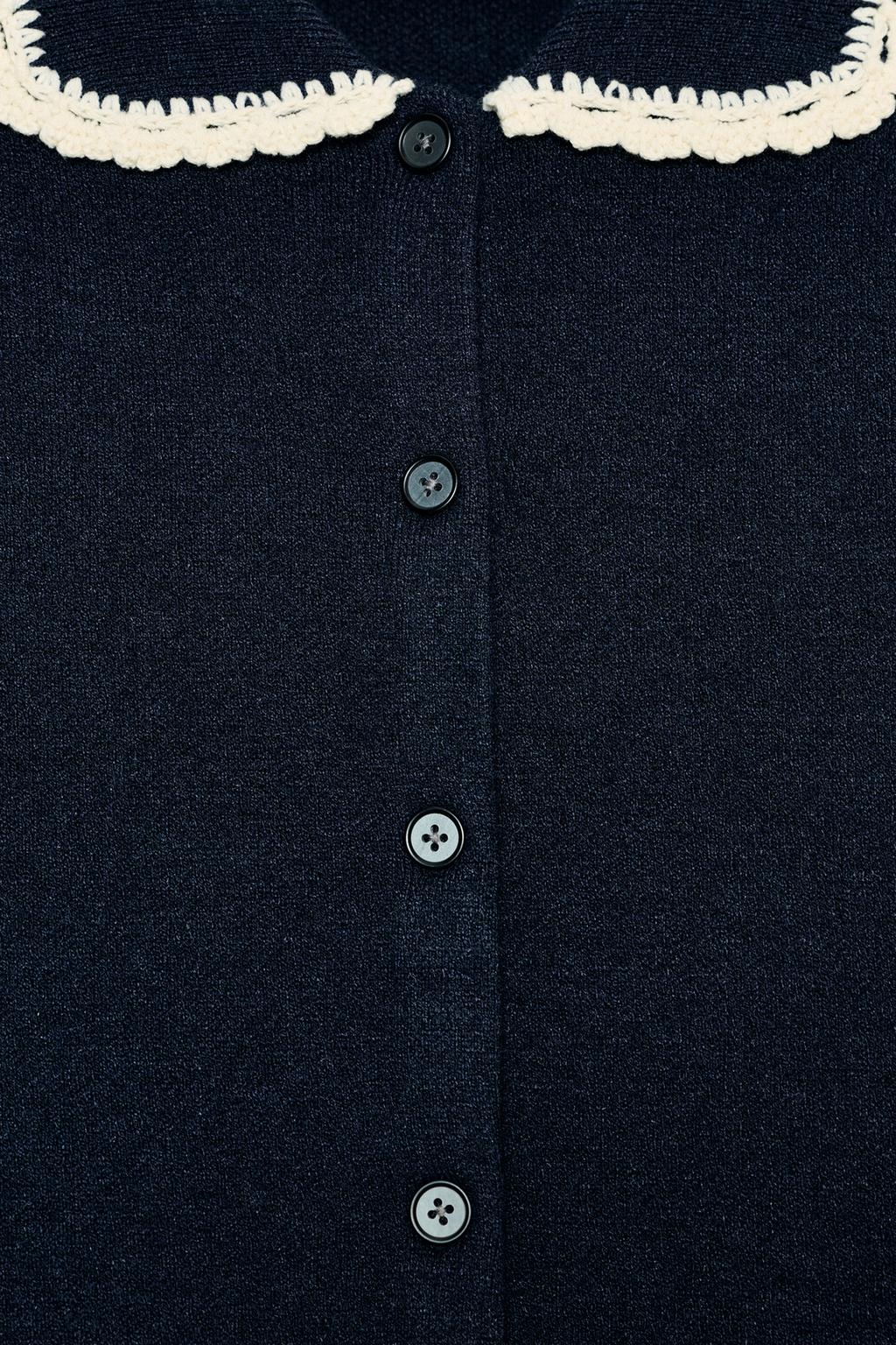 КАРДИГАН С КРУГЛЫМ ВОРОТНИКОМ