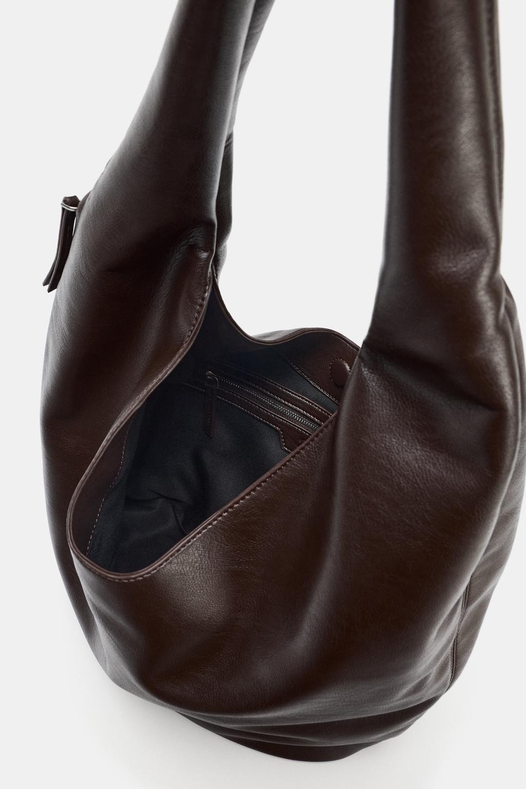 БОЛЬШАЯ СУМКА-МЕШОК С БОКОВОЙ МОЛНИЕЙ