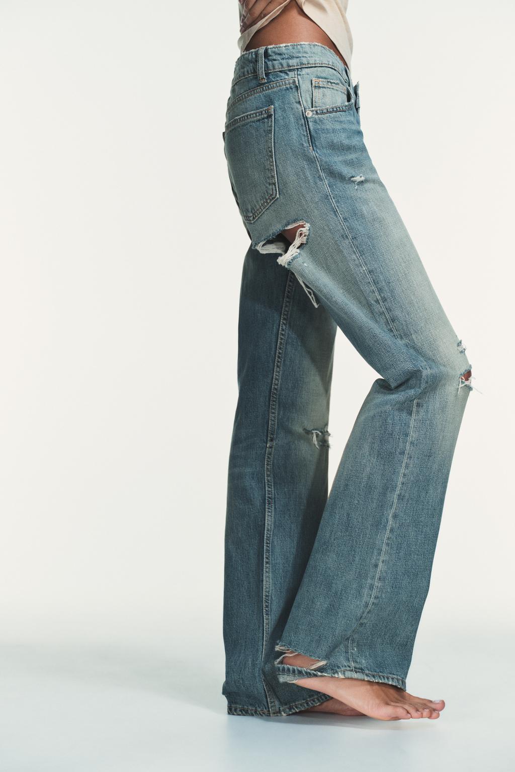 ДЖИНСЫ TRF WIDE-LEG С НИЗКОЙ ПОСАДКОЙ