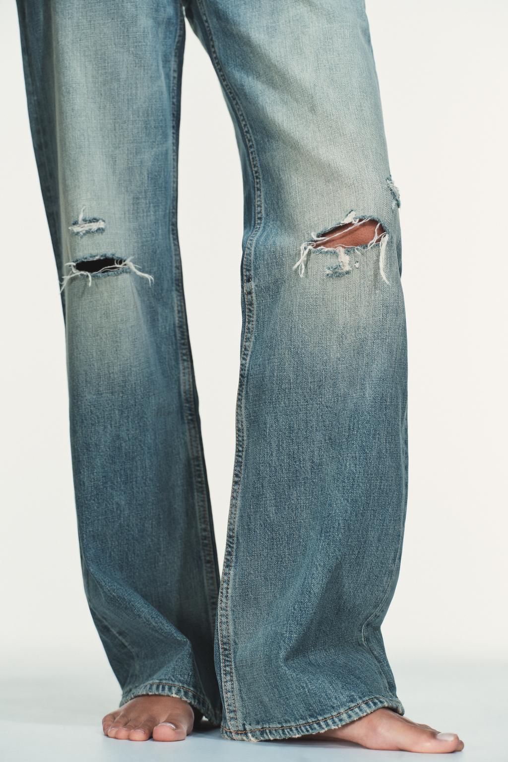 ДЖИНСЫ TRF WIDE-LEG С НИЗКОЙ ПОСАДКОЙ