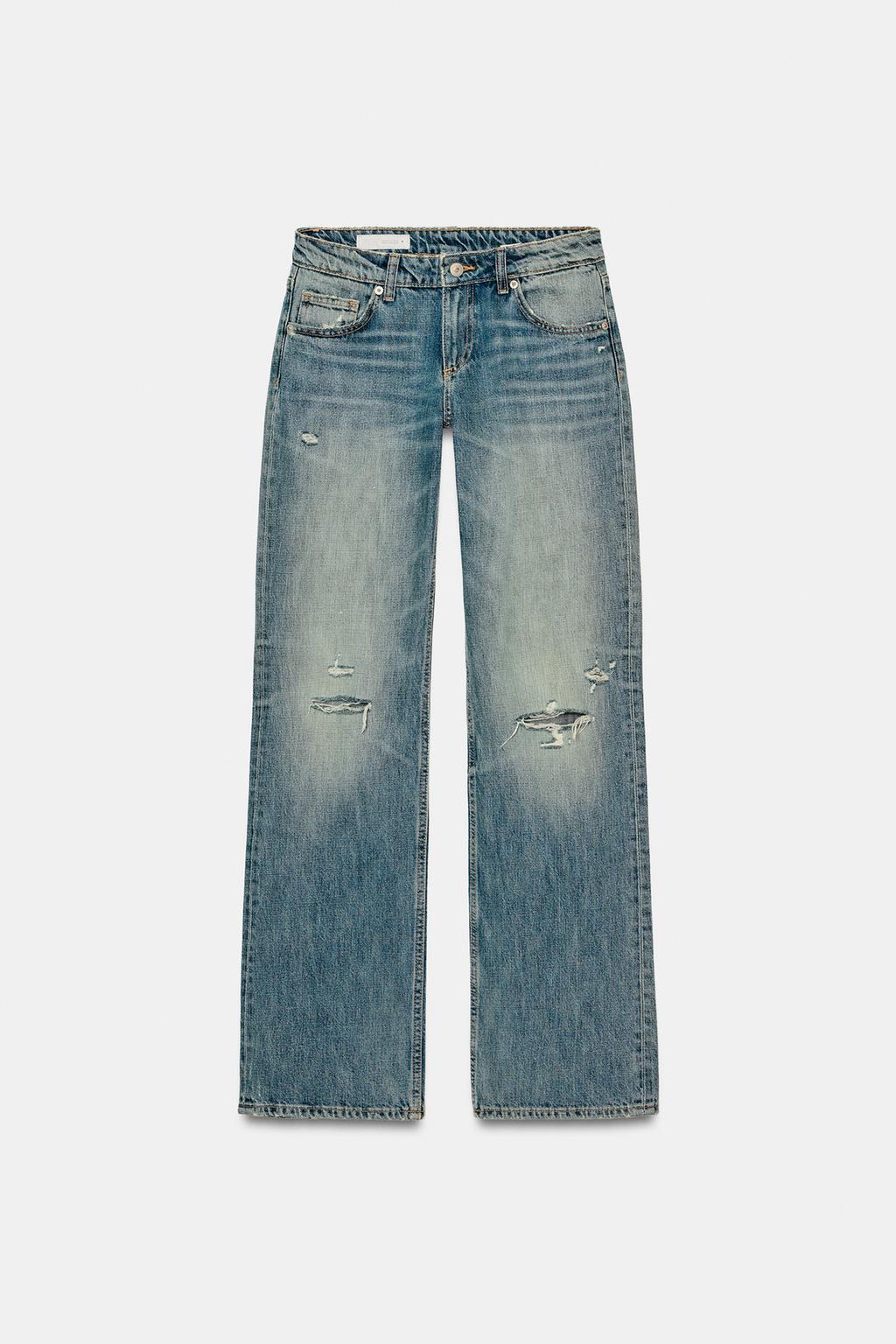 ДЖИНСЫ TRF WIDE-LEG С НИЗКОЙ ПОСАДКОЙ