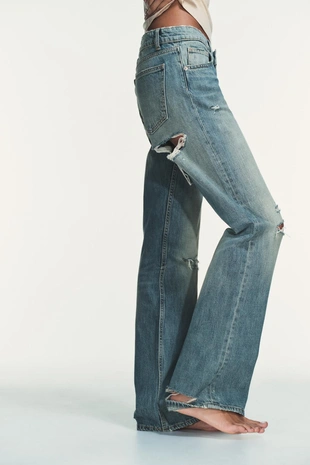 Джинсы TRF WIDE-LEG с низкой посадкой- Заказать в России