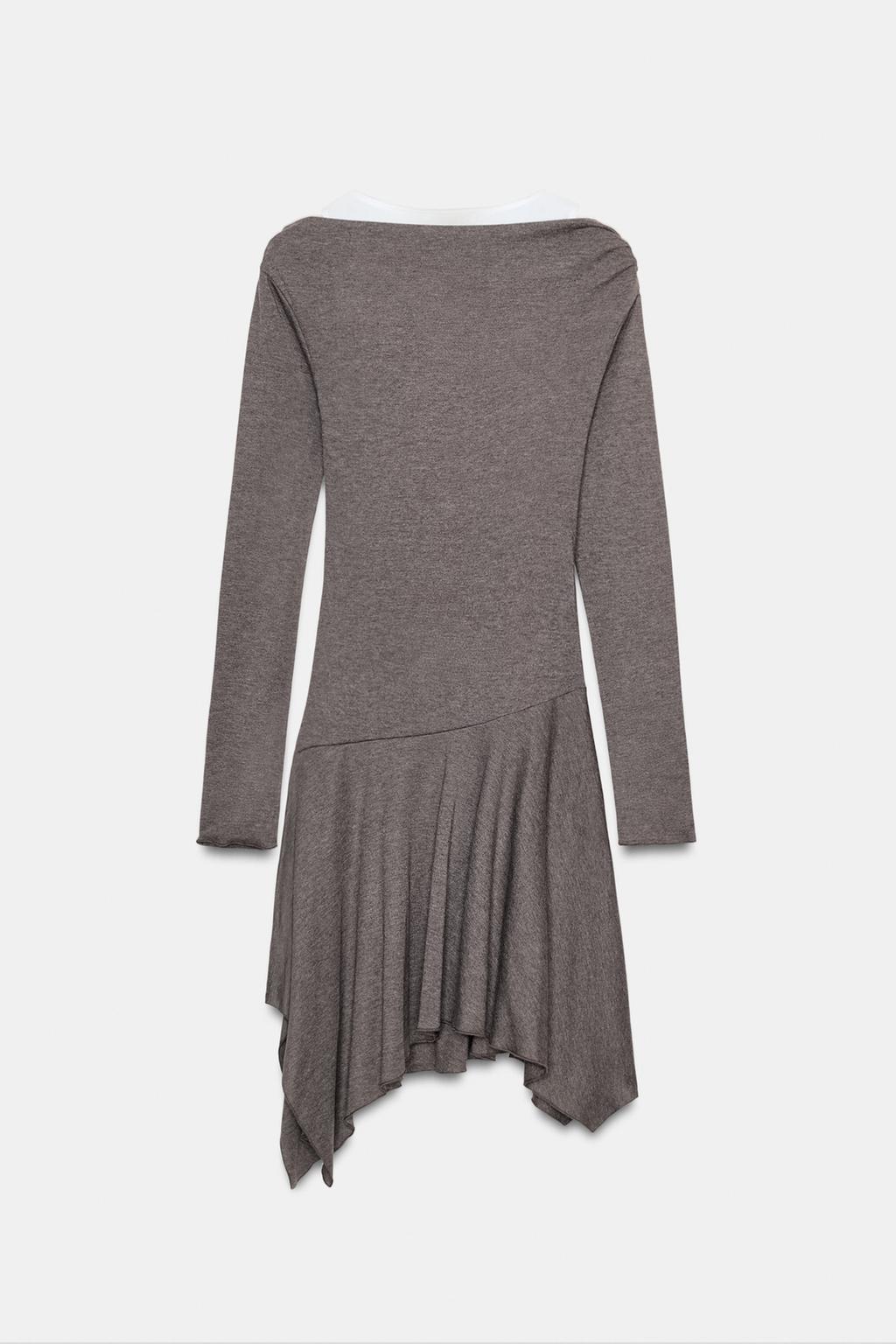 КОРОТКОЕ ПЛАТЬЕ АСИММЕТРИЧНОГО КРОЯ