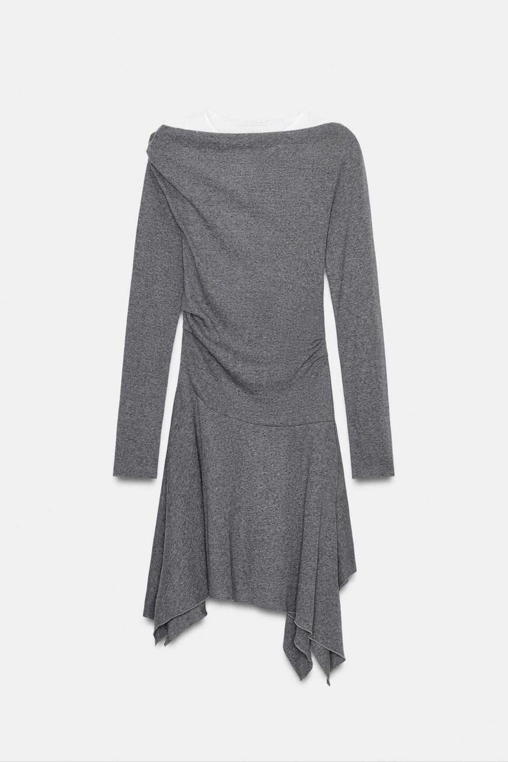 КОРОТКОЕ ПЛАТЬЕ АСИММЕТРИЧНОГО КРОЯ