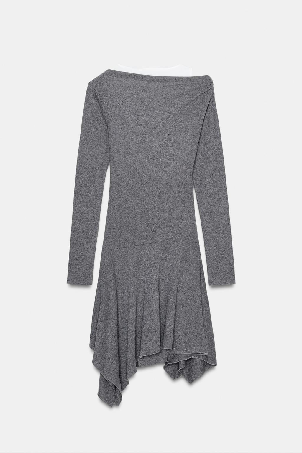 КОРОТКОЕ ПЛАТЬЕ АСИММЕТРИЧНОГО КРОЯ