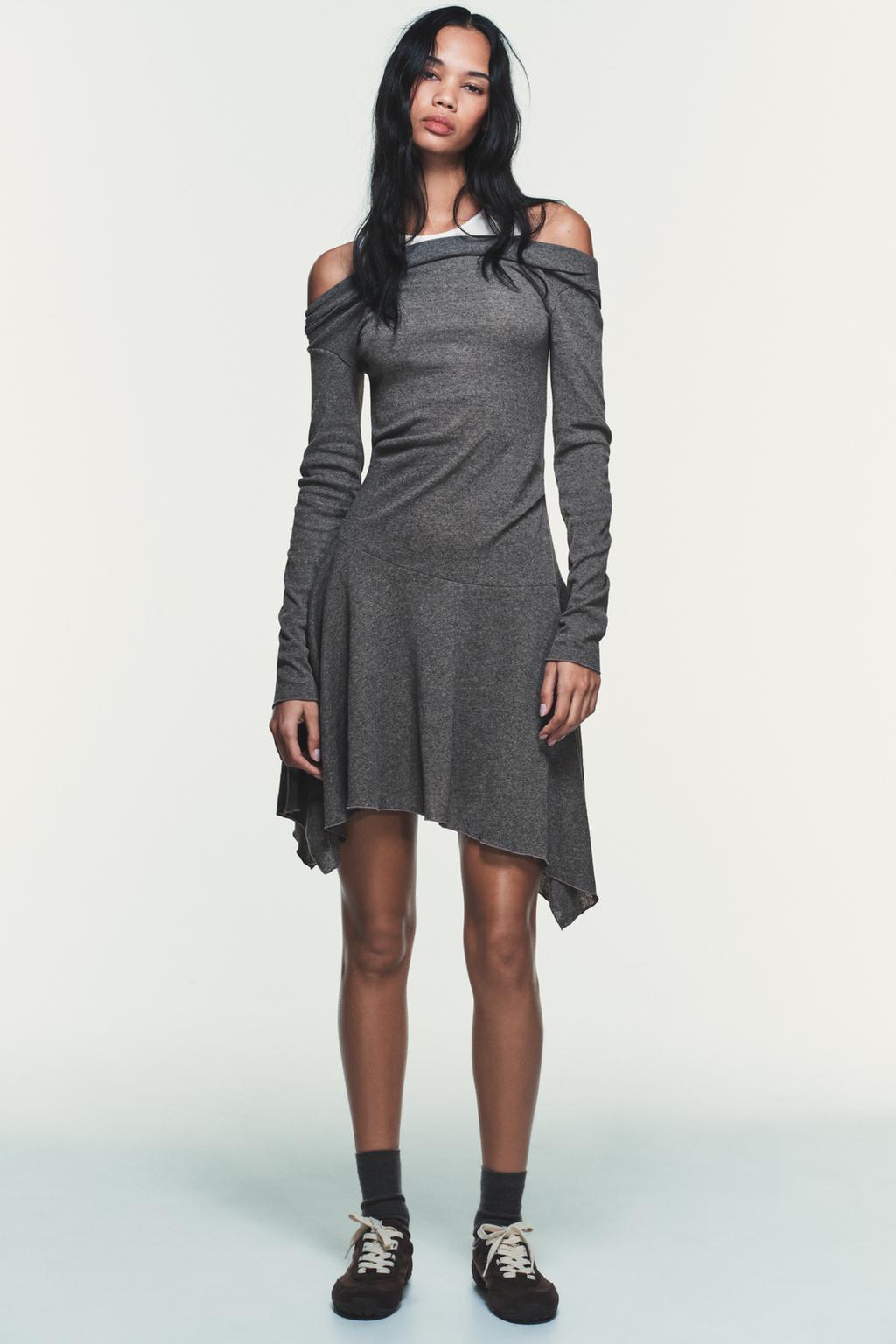 КОРОТКОЕ ПЛАТЬЕ АСИММЕТРИЧНОГО КРОЯ