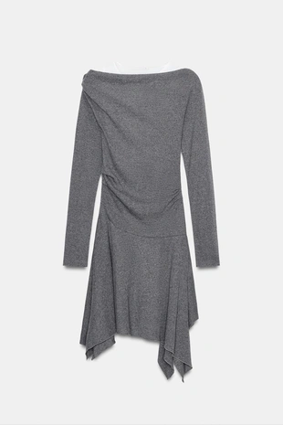 Короткое платье асимметричного кроя- Заказать в России