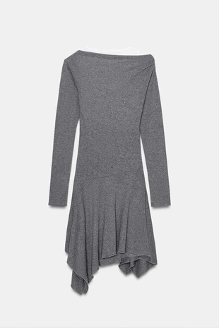 Короткое платье асимметричного кроя- Заказать в России